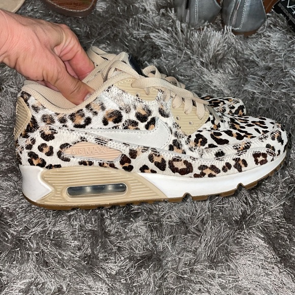 furry leopard print nike air max women shoes - Picture 5 of 8